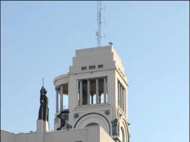 In this image, we can see some buildings, there are some windows on the buildings, at the top there...