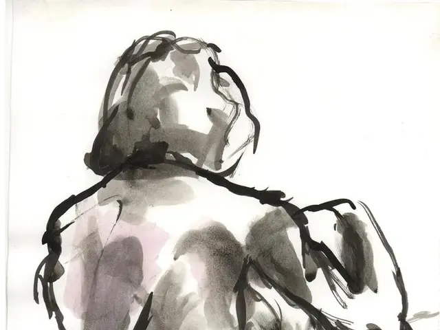 In the picture we can see some sketch.