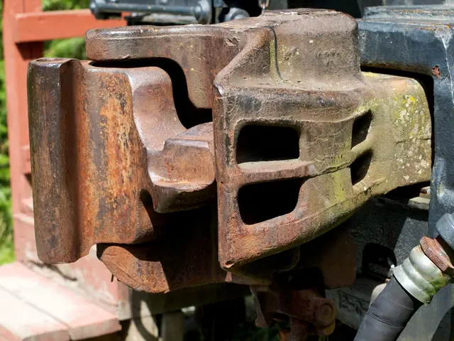 In this picture, it seems like an equipment and a pipe in the foreground area of the image, it...