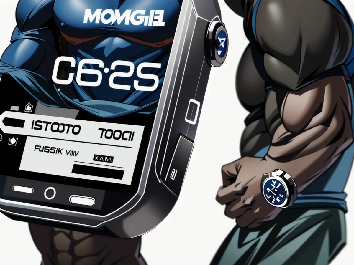 Black version of the Tozo S6 smartwatch