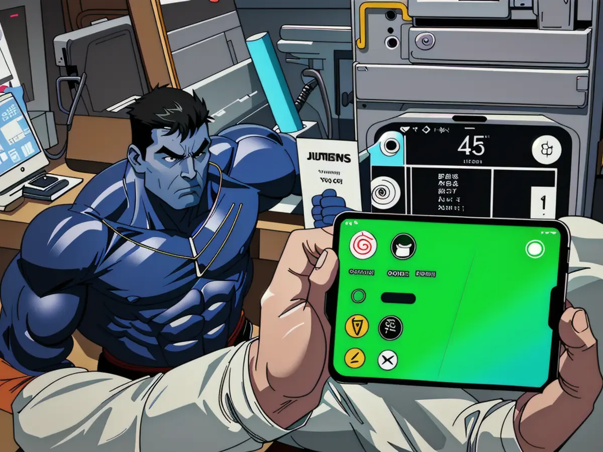 Various iPhone 16e devices boasting the novel C1 cellular module undergo rigorous testing at an Apple facility situate in Sunnyvale, California, on February 18, 2025.