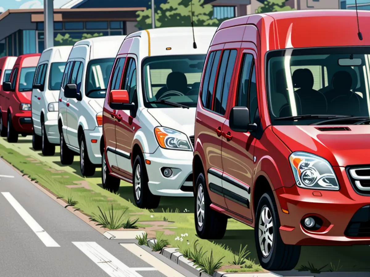 Compact panel vans from the Ford Transit Connect line are spotted at the Ford Otosan Ihsaniye auto factory nearby Kocaeli, Turkey, on May 22, 2009.